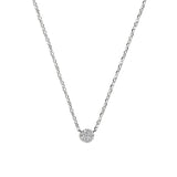 925 Silver Zircon Clavicle Chain Necklace for Women Wedding
