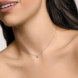 925 Silver Zircon Clavicle Chain Necklace for Women Wedding