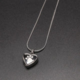 Pet Ashes Heart Urn Necklace Keepsake Jewelry