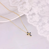 925 Sterling Silver Pink Zirconia Pendant Necklace For Women