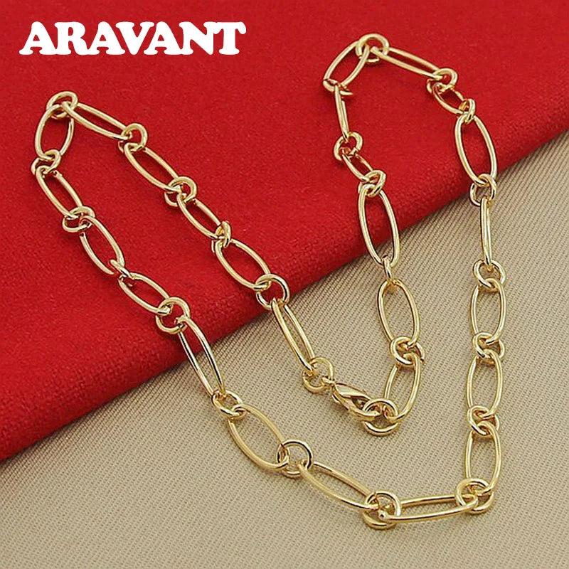 925 Silver Chains Necklaces For Women Jewelry Accessories
