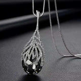 Gray Crystal Choker Collier Femme Necklace