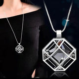 Gray Crystal Choker Collier Femme Necklace