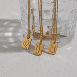 Titanium Steel 12 Zodiac Sign Necklace Constellation Pendant
