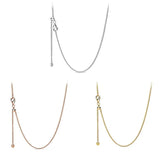 925 Sterling Silver Classic Rose Pan Necklace For Women