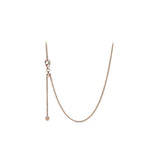 925 Sterling Silver Classic Rose Pan Necklace For Women