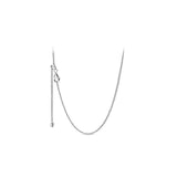 925 Sterling Silver Classic Rose Pan Necklace For Women