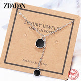 925 Silver Round Necklace Chain Wedding Jewelry
