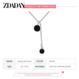 925 Silver Round Necklace Chain Wedding Jewelry
