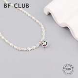 925 Silver Pearl Choker Smile Face Necklace Fine Jewelry