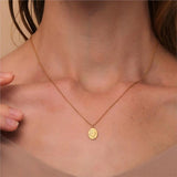 Moon Pendant Women's Neck Chain Sterling Silver 925 Jewelry Collar