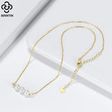 Sterling Silver 6mm Pearl Necklace Baroque Style