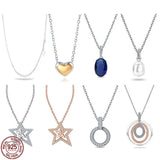 925 Silver Necklace for Women Charms DIY Making