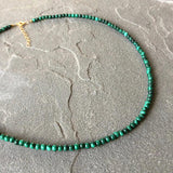 Malachite Beaded Necklace for Men Women Surfing Tribal Jewelry