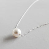 S925 Silver Shell Pearl Necklace Pendant for Women