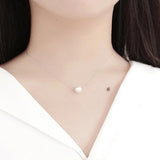 S925 Silver Shell Pearl Necklace Pendant for Women