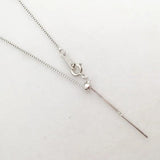925 Sterling Silver Box Chain Adjustable Necklace Choker 18in