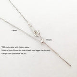 925 Sterling Silver Box Chain Adjustable Necklace Choker 18in