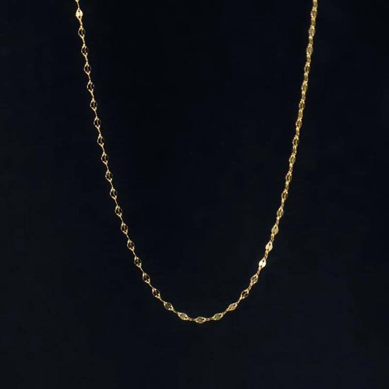 925 Silver Classic Chain Necklace for Women Statement Charms Choker