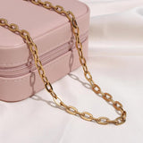 Stackable Stainless Steel Chain Necklaces Big Knot Cuban Chain Punk Choker