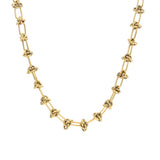 Stackable Stainless Steel Chain Necklaces Big Knot Cuban Chain Punk Choker