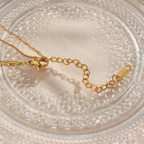 Double Layer Snake Chain Stitching Ins Necklace