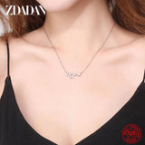 925 Silver Hollow Star Necklace for Women
