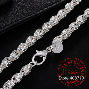 925 Sterling Silver 20/24 Inch Faucet Chain Necklace - Men's Jewelry