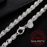 925 Sterling Silver 20/24 Inch Faucet Chain Necklace - Men's Jewelry