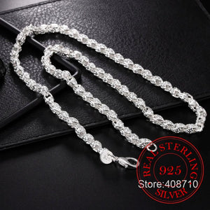 925 Sterling Silver 20/24 Inch Faucet Chain Necklace - Men's Jewelry