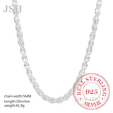 925 Sterling Silver 20/24 Inch Faucet Chain Necklace - Men's Jewelry