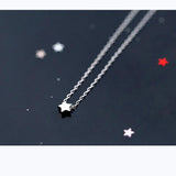 Geometric Star Pendant Necklace 925 Sterling Silver