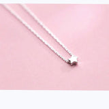 Geometric Star Pendant Necklace 925 Sterling Silver