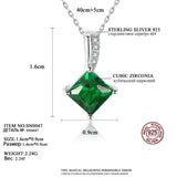Natural Emerald Pendant Sterling Silver Choker Necklace