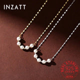 925 Silver Pearl Bead Choker Necklace Women Jewelry