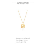 925 Silver Texture Square Disc Pendant Necklace Women Gift Retro Choker