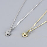 TrustDavis 925 Sterling Silver Romantic Love Heart Necklace For Women