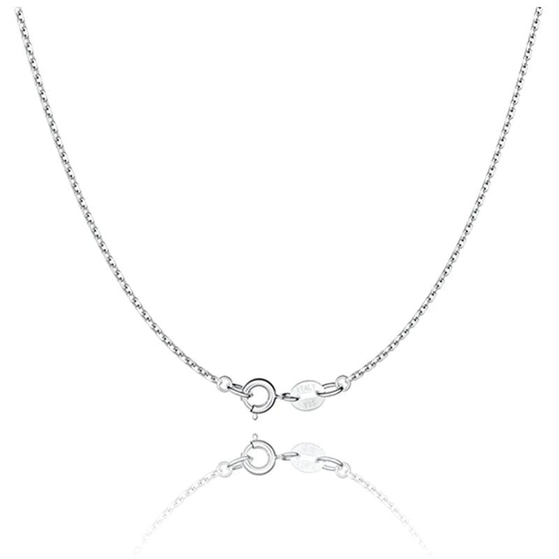 925 Silver Chain Necklace for Women 16-24 Inches Slim Choker Jewelry