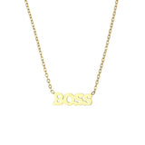 Personalized Stainless Steel Letter Pendant Necklace