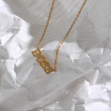 Personalized Stainless Steel Letter Pendant Necklace