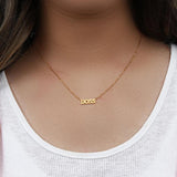 Personalized Stainless Steel Letter Pendant Necklace