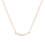 925 Silver Pearl Necklace for Women Long Chain Fine Jewelry