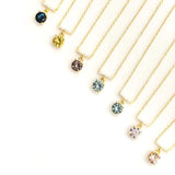 925 Silver Zircon Pendant Necklace Crystal Choker