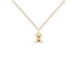 925 Sterling Silver Bee Pendant Necklace for Women