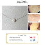 925 Silver Geometric Beads Pendant Necklace for Women