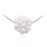 Personalised Pearl Necklace 925 Sterling Silver Small Pearl Pendant