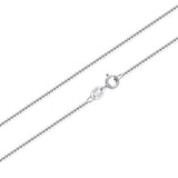 Trustdavis 925 Sterling Silver Beads Chain Collarbone Necklace