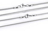 Sterling Silver Snake Chain Necklace 3MM 45-60CM