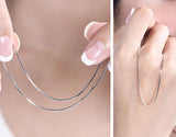 Sterling Silver Snake Chain Necklace 3MM 45-60CM