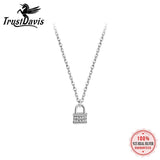 TrustDavis Love Lock Pendant S925 Necklace DS843